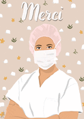Merci aux h&eacute;ros en blouses blanches